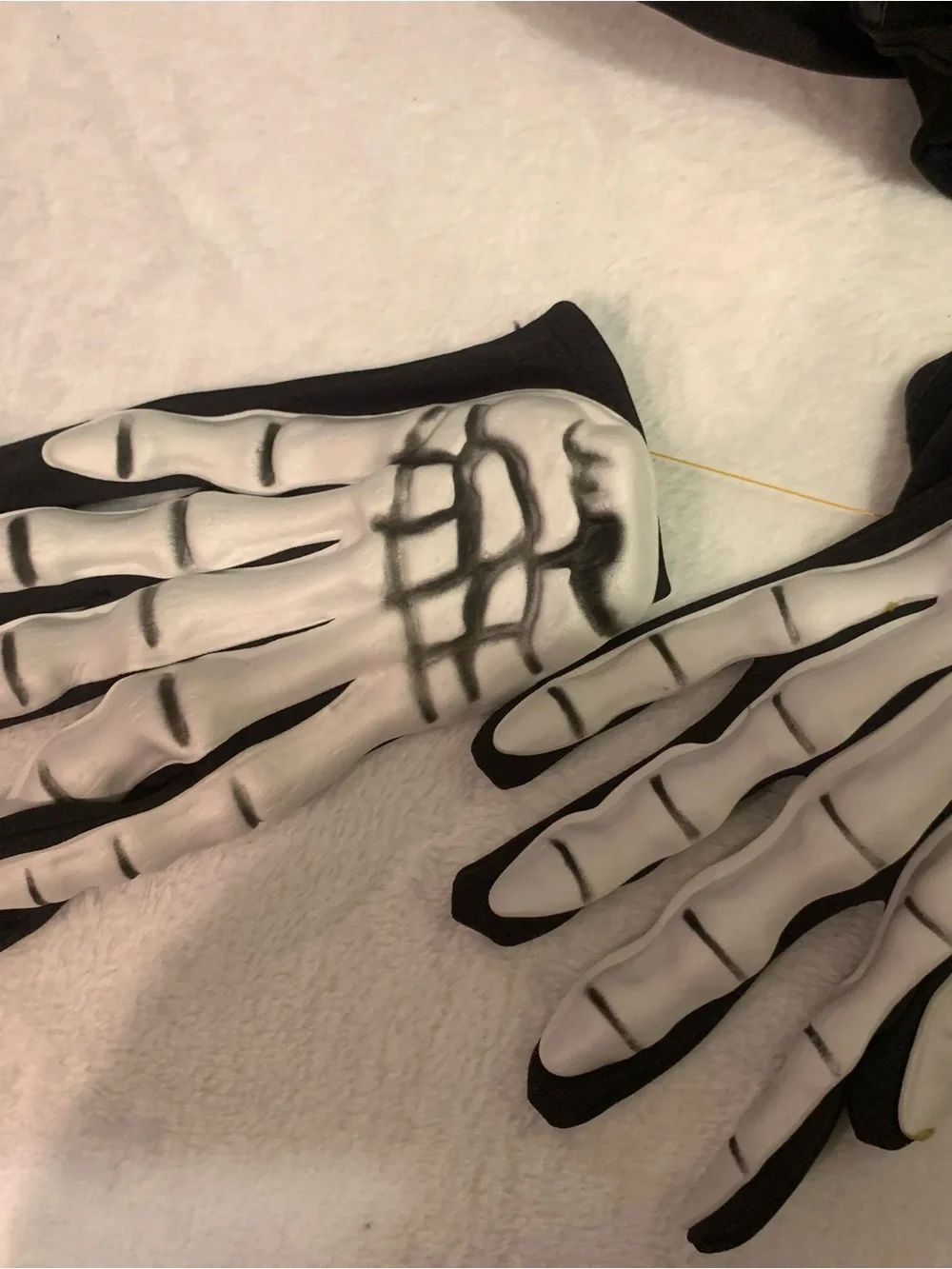 Kids Black Skeleton Costume with White Bone Print
